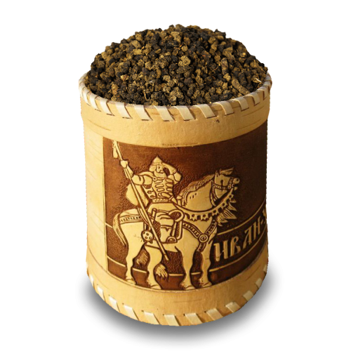 Иван-чай ферментированный гранулированный в берестяном туеске Д10 Богатырь (250 г)