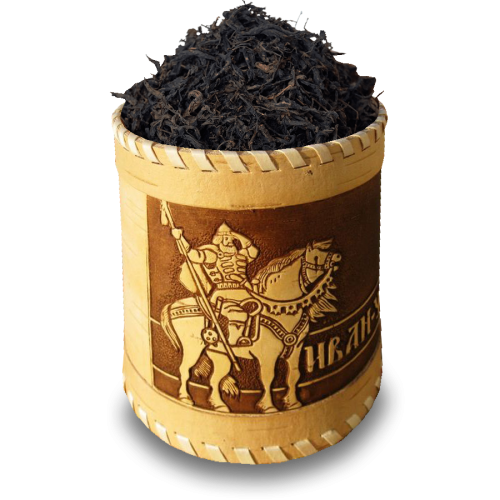 Иван-чай ферментированный крупнолистовой в берестяном туеске Д10 Богатырь (250 г)