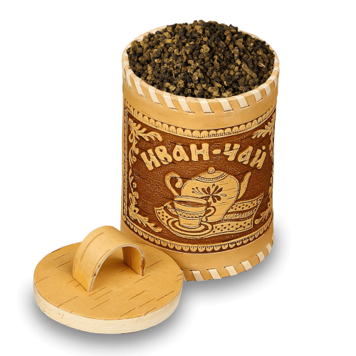 Иван-чай ферментированный гранулированный в берестяном туеске Д8 (150г)